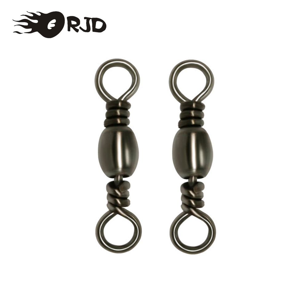 Fishing Hook Stainless Steel - ORJD 20-50pcs Barrel Swivels Fishing Rolling