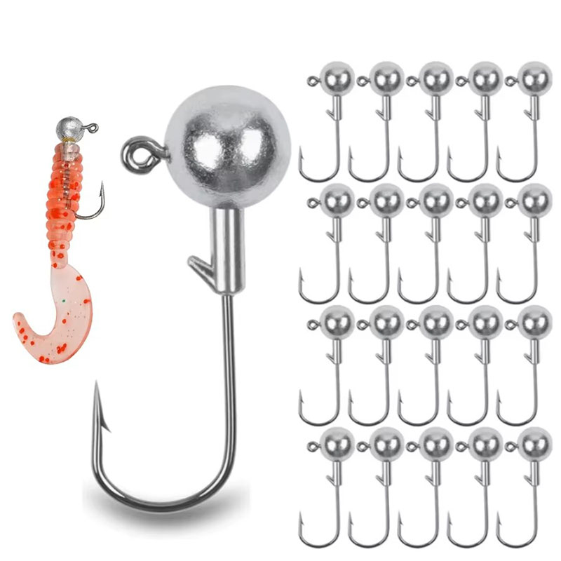 5/10pcs Big Head Hook 2.5g 3.5 - Fishing Hook Weedless 评论和价格