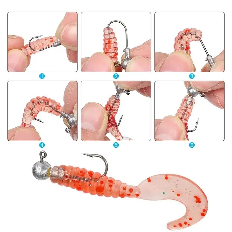 5/10pcs Big Head Hook 2.5g 3.5 - Fishing Hook Weedless 评论和价格