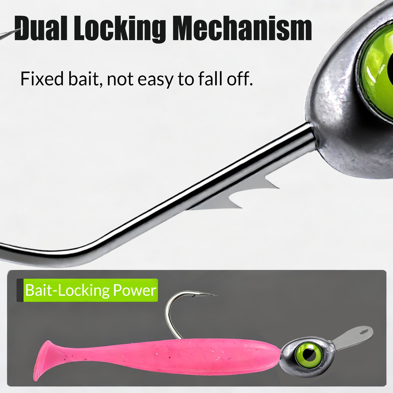 9KM Shaky Head Jigs Hook with  - Fishing Hook Weedless 评论和价格