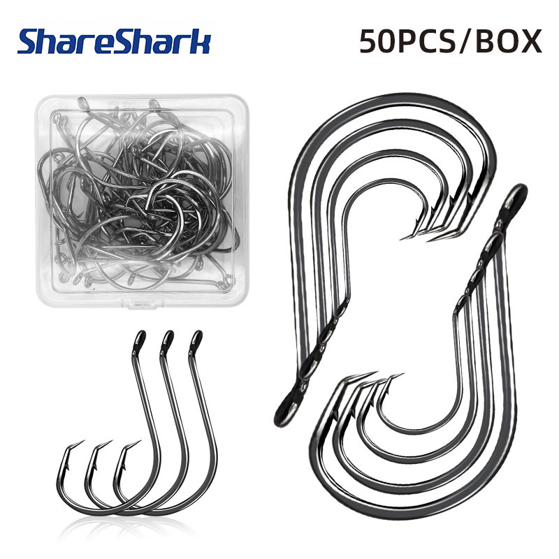ShareShark 50pcs/box 7384 High - Fishing Hook Circle 评论和价格