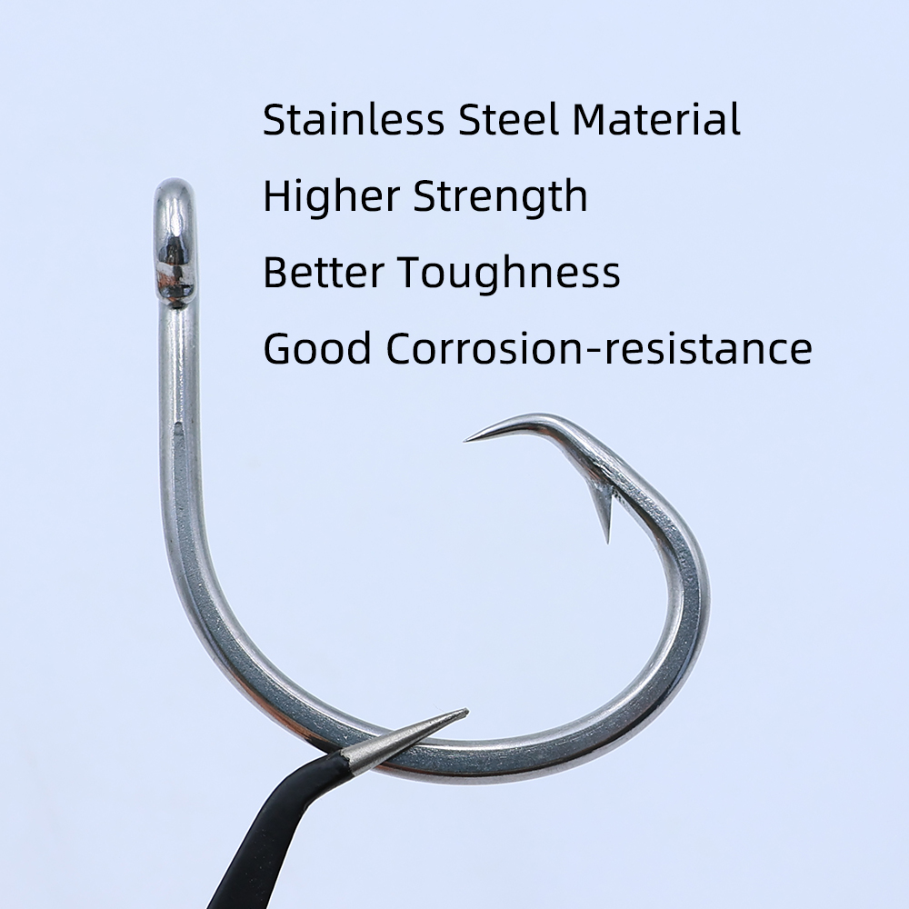 Ellllv 10/0 - 16/0 Stainless S - Fishing Hook Circle 评论和价格