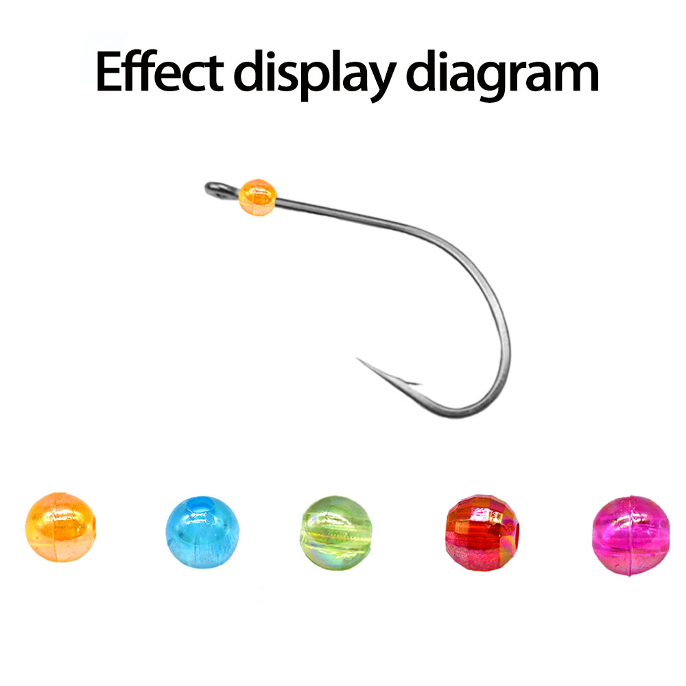 MNFT Mix 5 Colors Round Beads  - Fishing Hook Assortment 评论和价格