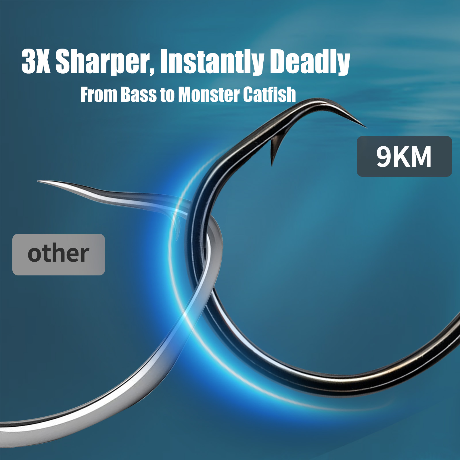 9KM Fishing Circle Hook 25-50p - Fishing Hook Circle 评论和价格