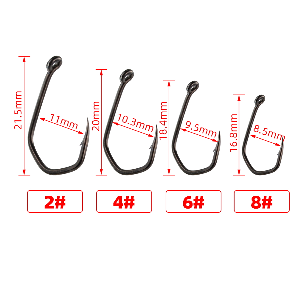 50pcs Carp Fishing Hooks Barbe - Fishing Hook Barbless 评论和价格