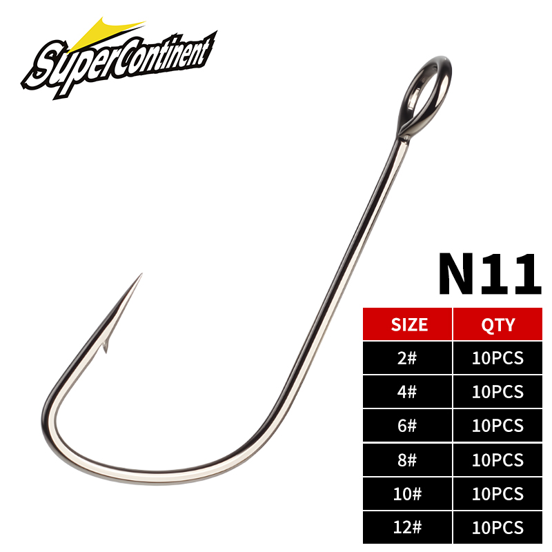 Supercontinent 2#-12# 10pcs Ba - Fishing Hook Assortment 评论和价格